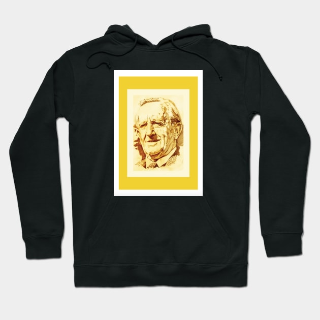 J. R. R. Tolkien (golden) Hoodie by Grant Hudson